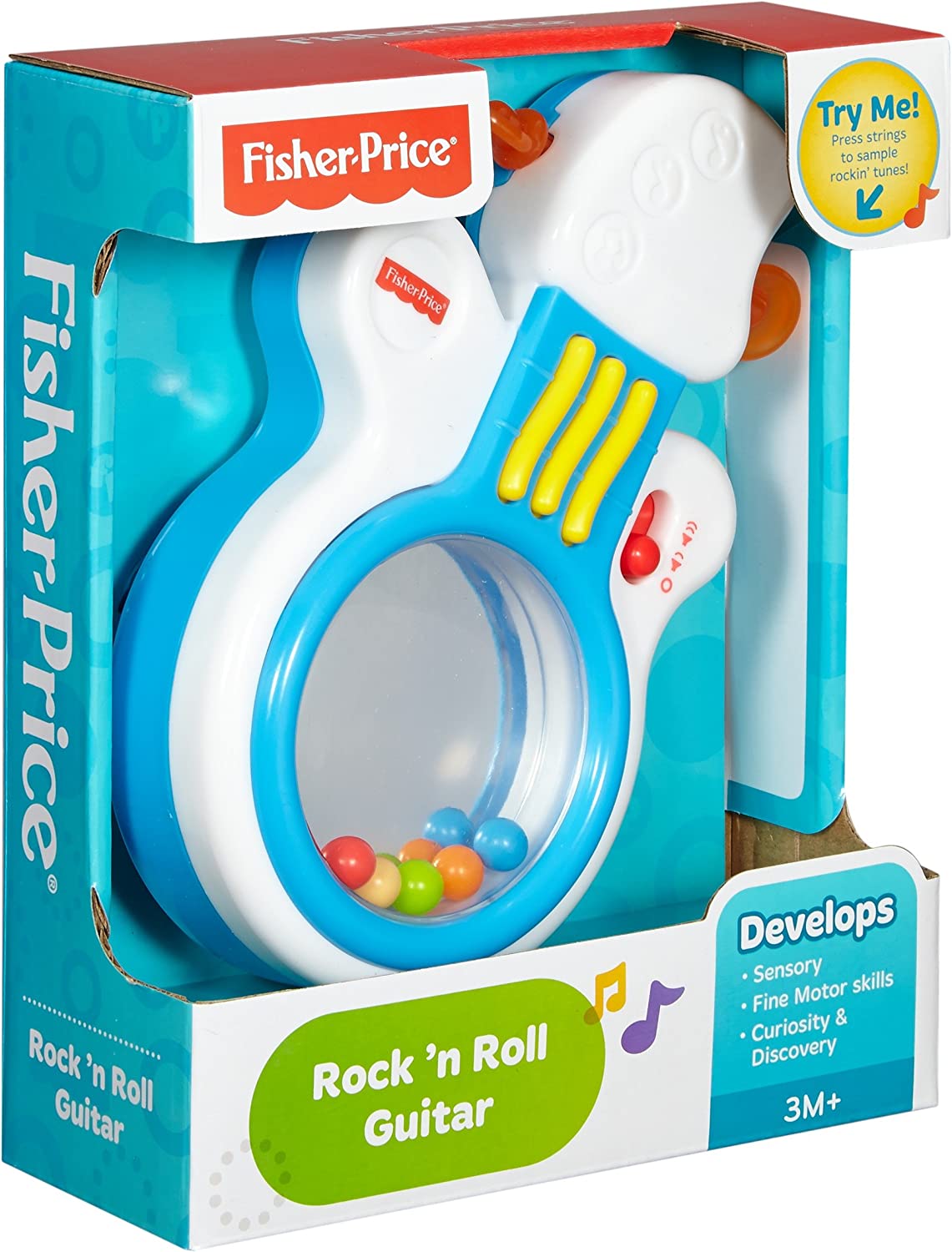 Fisher Price, Rock n' Roll, Chitară cu oglindă, Jucărie muzicală, Unisex, 3+ luni - Olmarkt