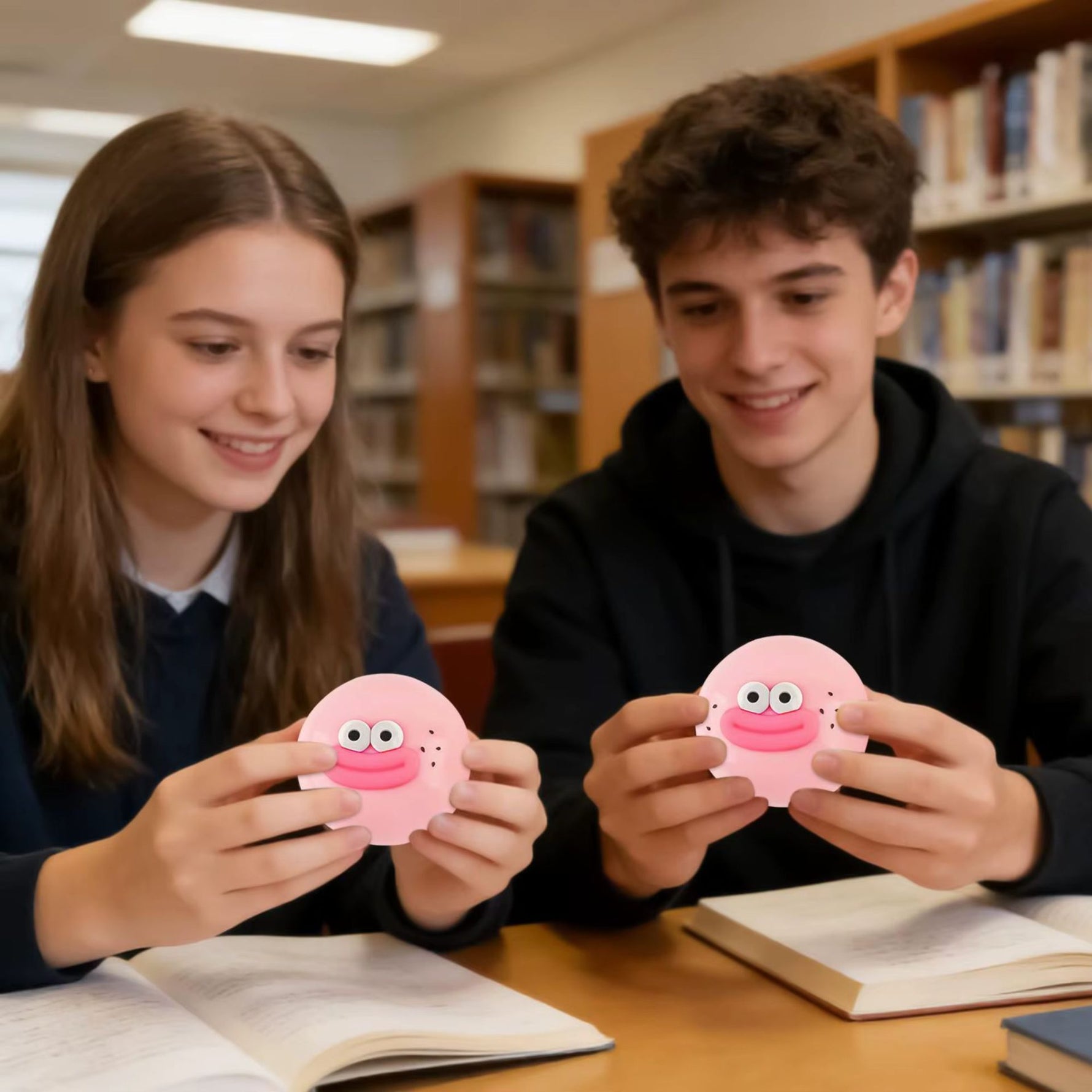 Jucarie Senzoriala Squishy, Flippy, Model Gogoasa cu Ochi Mari, 1 Bucata, Textura Ultra-Densa, Jucarie Antistres pentru