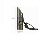 Kit supravieturie Flippy, Fluier multifunctional 7 in 1, pentru drumetii, hiking, lupa, fluier, termometru, depozitare
