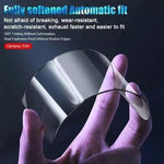 Folie de Protectie Ceramica, Flippy, Compatibila cu Apple iPhone 16, Ceramics 9D, Antisoc, Margini Negre, Transparent