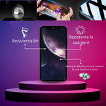 Folie de protectie Ceramica, Flippy, compatibila cu Apple iPhone 15 Pro Max, Transparenta HD, 9H, margini negre
