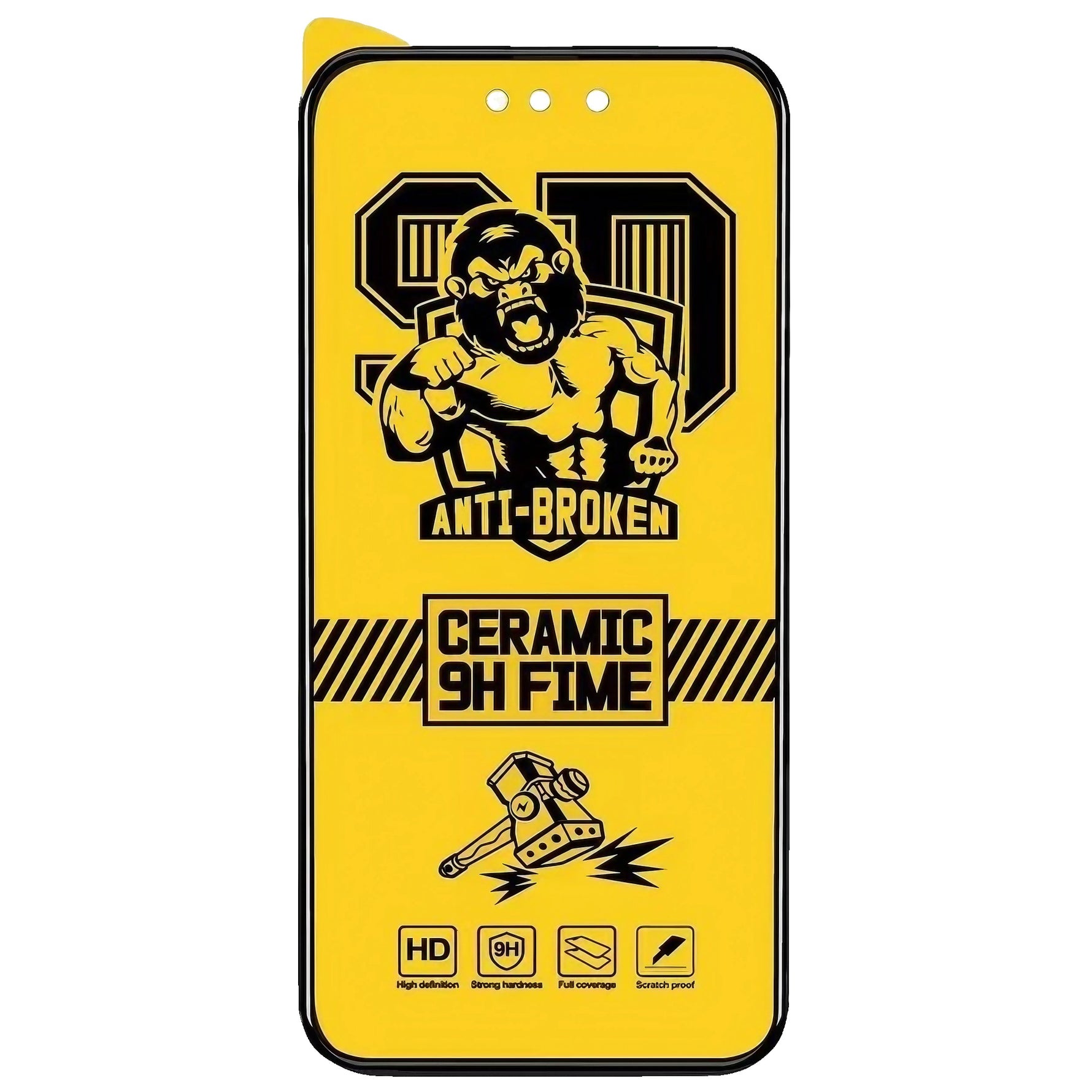 Folie de protectie Ceramica Flippy®, Transparenta HD, 9H, pentru Samsung Galaxy A13 5G margini negre