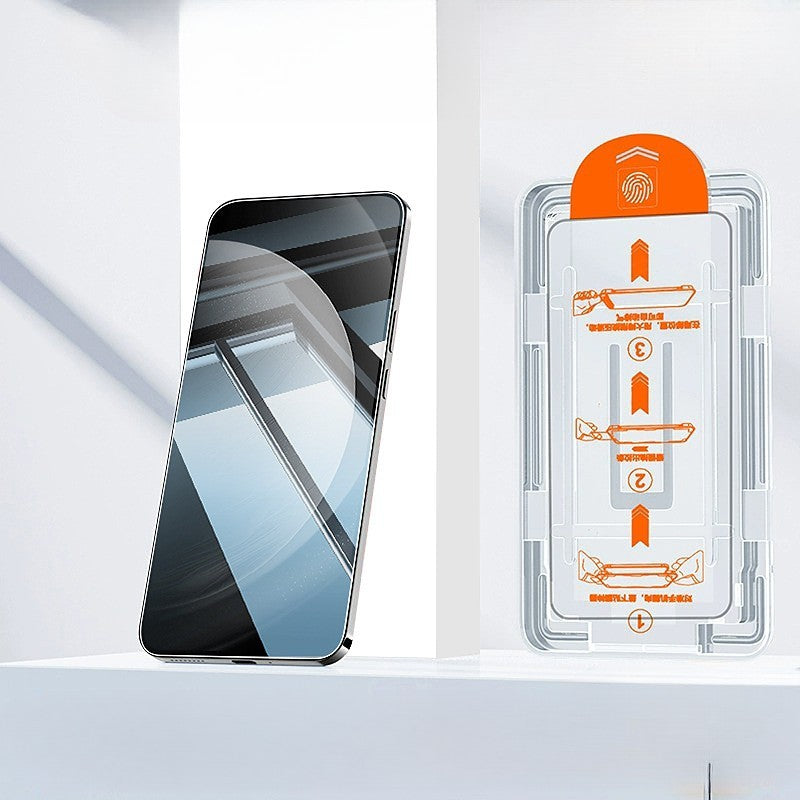Folie de Protectie cu Instalare Rapida, Flippy, pentru Apple iPhone 15 Plus, Tempered Glass Easy Tool, Full Cover,