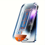Folie de Protectie cu Instalare Rapida, Flippy, pentru Apple iPhone 15 Pro, Privacy Tempered Glass Easy Tool, Full