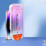 Folie de Protectie cu Instalare Rapida, Flippy, pentru Apple iPhone 15 Pro, Tempered Glass Easy Tool, Full Cover,