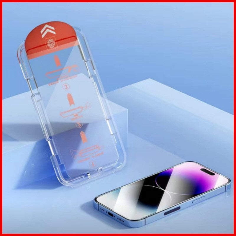 Folie de Protectie cu Instalare Rapida, Flippy, pentru Apple iPhone 15 Pro, Tempered Glass Easy Tool, Full Cover,