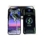 Folie de Protectie, Flippy, pentru Apple iPhone 15 Pro, Tempered Glass ESD, Electroplate, Regenerabila, Full Cover,