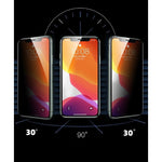 Folie de Protectie, Flippy, pentru iPhone 15, Matte Ceramic Privacy, 9H, Confidentialitate 30°, Anti-Soc, Negru