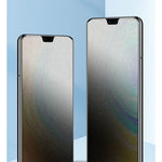 Folie de Protectie, Flippy, pentru iPhone 15, Matte Ceramic Privacy, 9H, Confidentialitate 30°, Anti-Soc, Negru