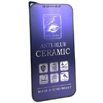 Folie de Protectie, Flippy, pentru iPhone 15 Pro, Ceramic Anti-Blue, 9H, Protectie Ochi, Anti-Soc, Mov