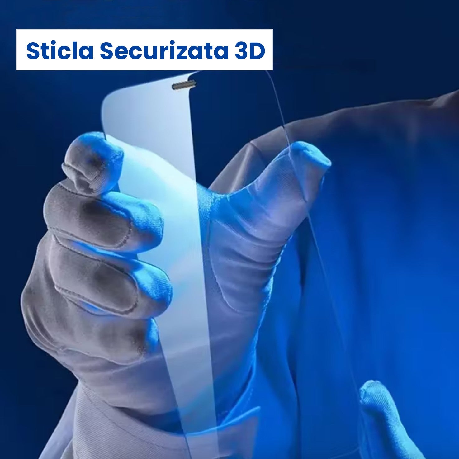 Folie de Protectie pentru Apple iPhone 16, Flippy, Sticla Securizata 3D, High Definition pentru Ecran complet, Anti