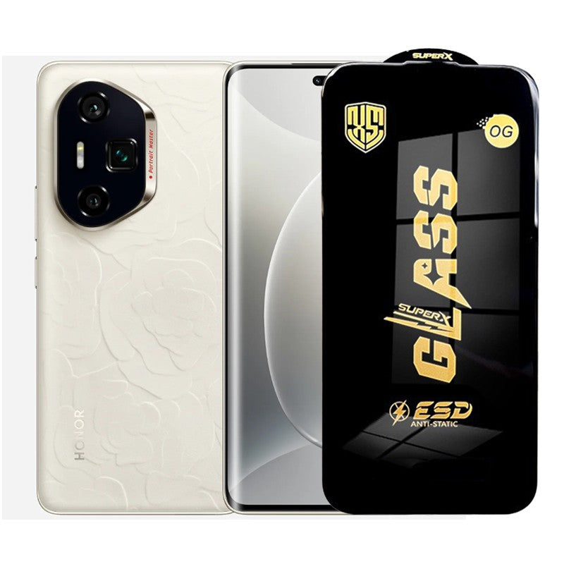 Folie de Protectie pentru Honor 300, Flippy, Sticla Securizata ESD, Margini Negre, Rezistenta la Zgirieturi,