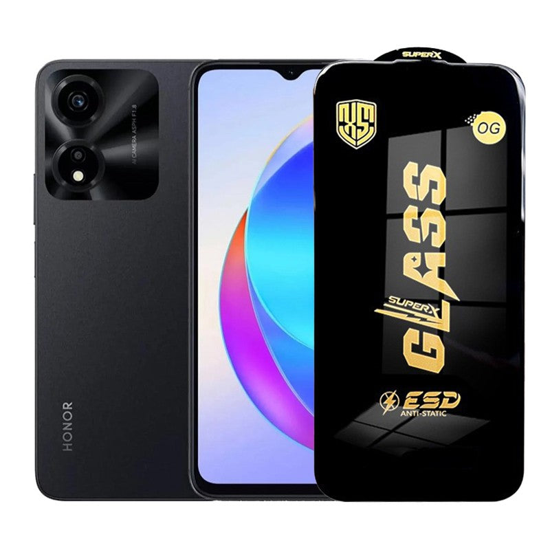 Folie de Protectie pentru Honor X5 Plus, Flippy, Sticla Securizata ESD, Margini Negre, Rezistenta la Zgirieturi,