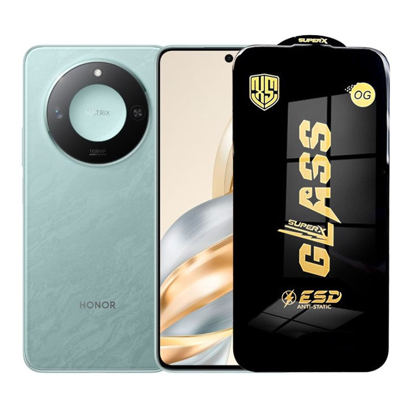 Folie de Protectie pentru Honor X60, Flippy, Sticla Securizata ESD, Margini Negre, Rezistenta la Zgirieturi,