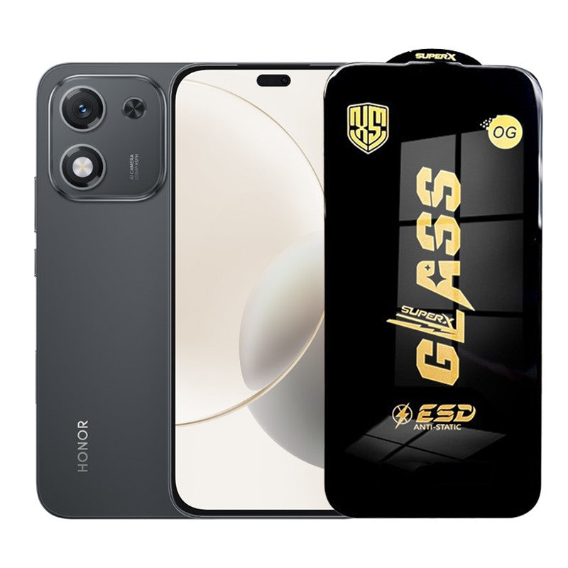 Folie de Protectie pentru Honor X70i, Flippy, Sticla Securizata ESD, Margini Negre, Rezistenta la Zgirieturi,