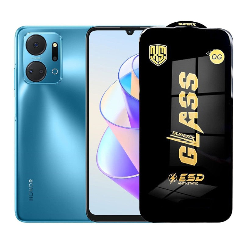 Folie de Protectie pentru Honor X7a, Flippy, Sticla Securizata ESD, Margini Negre, Rezistenta la Zgirieturi,