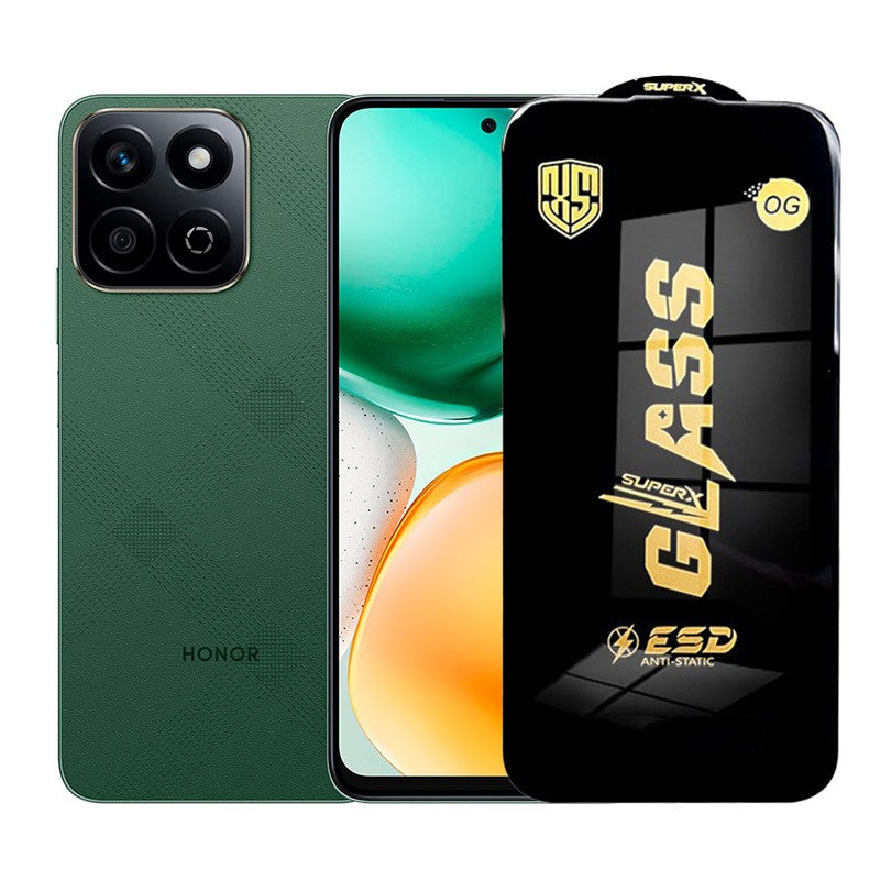 Folie de Protectie pentru Honor X7c, Flippy, Sticla Securizata ESD, Margini Negre, Rezistenta la Zgirieturi,
