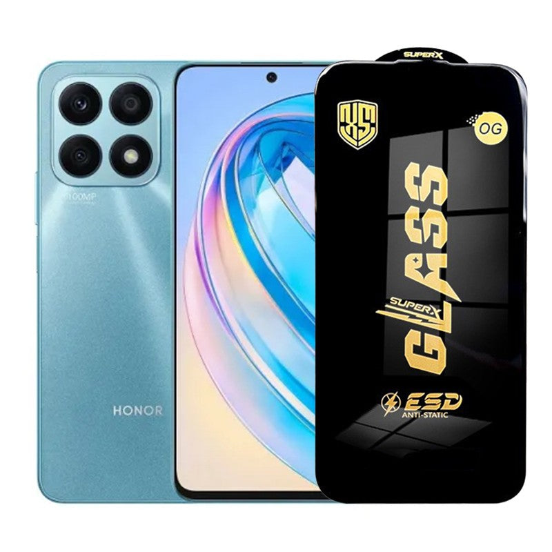Folie de Protectie pentru Honor X8a, Flippy, Sticla Securizata ESD, Margini Negre, Rezistenta la Zgirieturi,
