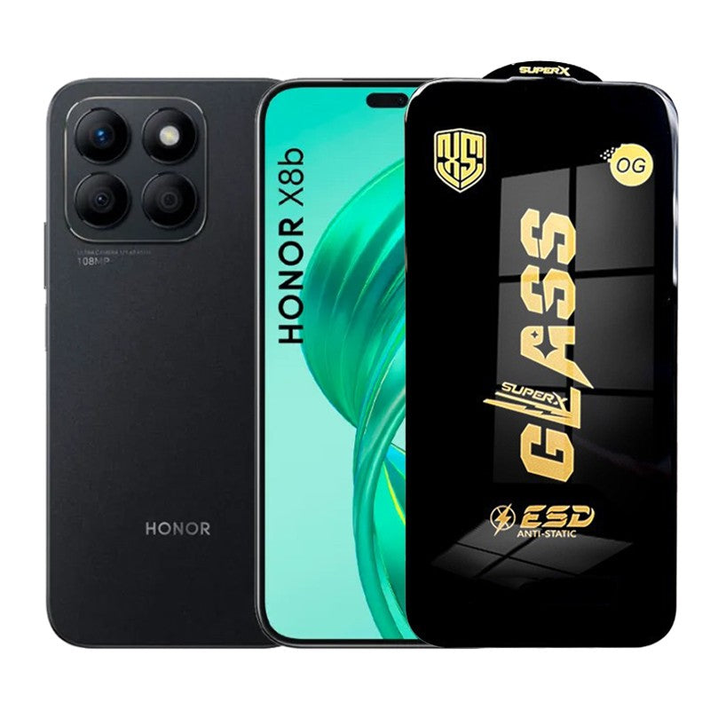 Folie de Protectie pentru Honor X8b, Flippy, Sticla Securizata ESD, Margini Negre, Rezistenta la Zgirieturi,