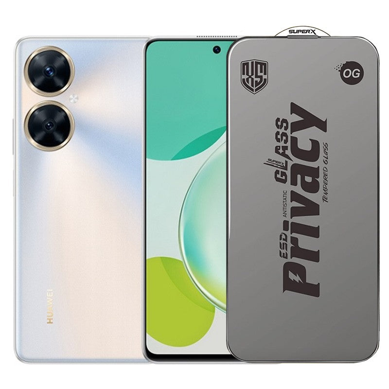 Folie de Protectie pentru Huawei Enjoy 60, Flippy, Sticla Securizata ESD Antistatica, Super-X Privacy OG, Margini