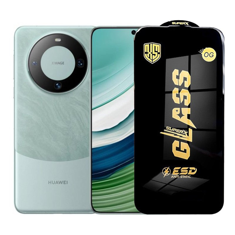 Folie de Protectie pentru Huawei Mate 60, Flippy, Sticla Securizata ESD, Margini Negre, Rezistenta la Zgirieturi,