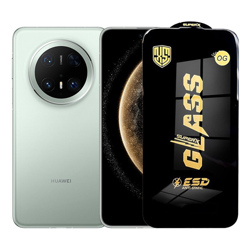 Folie de Protectie pentru Huawei Mate 70, Flippy, Sticla Securizata ESD, Margini Negre, Rezistenta la Zgirieturi,