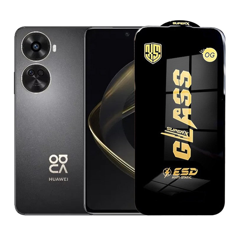 Folie de Protectie pentru Huawei Nova 11 SE, Flippy, Sticla Securizata ESD, Margini Negre, Rezistenta la Zgirieturi,