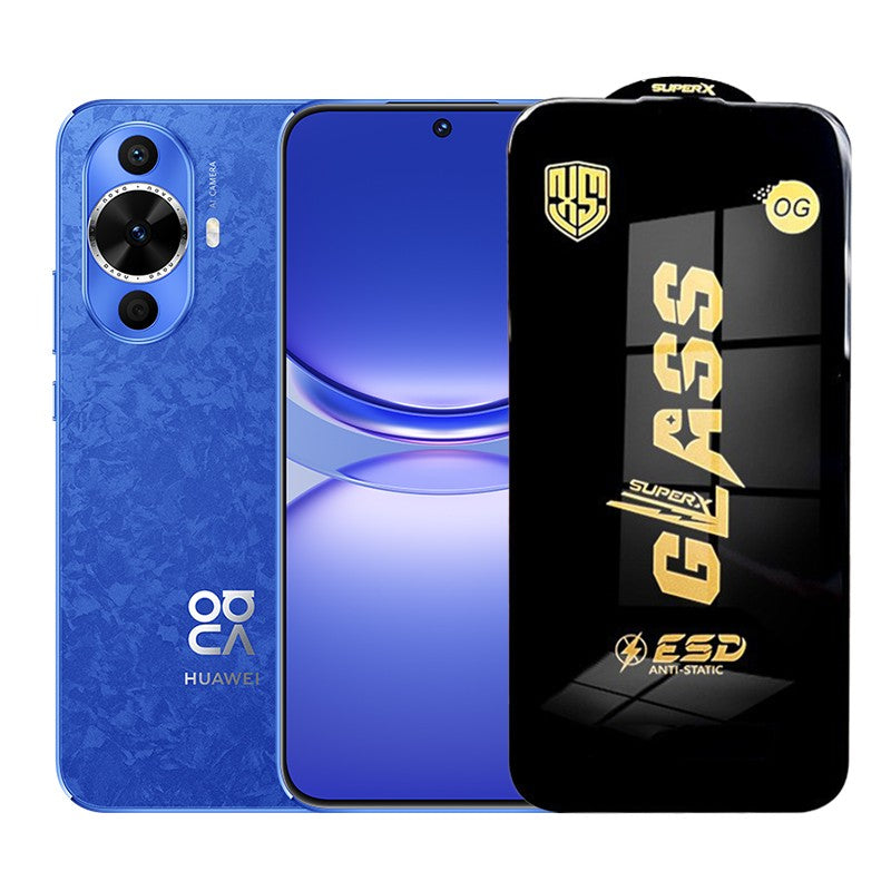 Folie de Protectie pentru Huawei Nova 12, Flippy, Sticla Securizata ESD, Margini Negre, Rezistenta la Zgirieturi,
