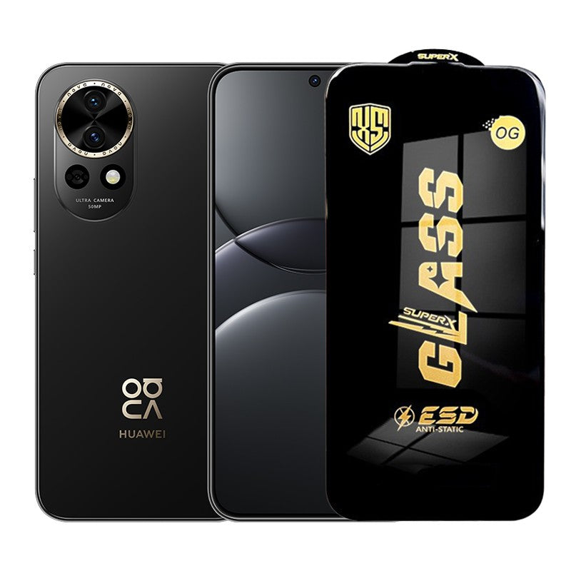 Folie de Protectie pentru Huawei Nova 13, Flippy, Sticla Securizata ESD, Margini Negre, Rezistenta la Zgirieturi,