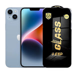 Folie de Protectie pentru iPhone 14 Plus, Flippy, Sticla Securizata ESD, Margini Negre, Rezistenta la Zgirieturi,