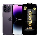 Folie de Protectie pentru iPhone 14 Pro Max, Flippy, Sticla Securizata ESD, Margini Negre, Rezistenta la Zgirieturi,