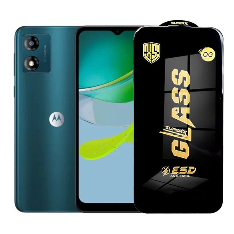 Folie de Protectie pentru Motorola Moto E13, Flippy, Sticla Securizata ESD, Margini Negre, Rezistenta la Zgirieturi,