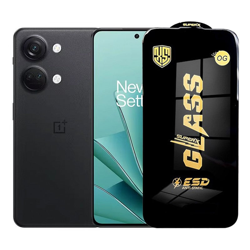 Folie de Protectie pentru OnePlus Ace 2V, Flippy, Sticla Securizata ESD, Margini Negre, Rezistenta la Zgirieturi,