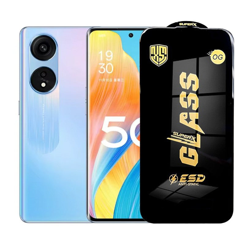 Folie de Protectie pentru Oppo A1, Flippy, Sticla Securizata ESD, Margini Negre, Rezistenta la Zgirieturi, Antistatica,