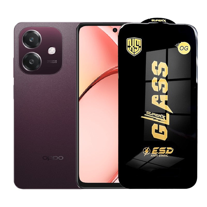 Folie de Protectie pentru Oppo A3, Flippy, Sticla Securizata ESD, Margini Negre, Rezistenta la Zgirieturi, Antistatica,
