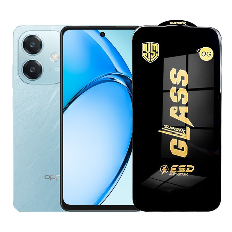 Folie de Protectie pentru Oppo A3x, Flippy, Sticla Securizata ESD, Margini Negre, Rezistenta la Zgirieturi,