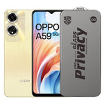 Folie de Protectie pentru Oppo A59, Flippy, Sticla Securizata ESD Antistatica, Super-X Privacy OG, Margini Negre, 0.30