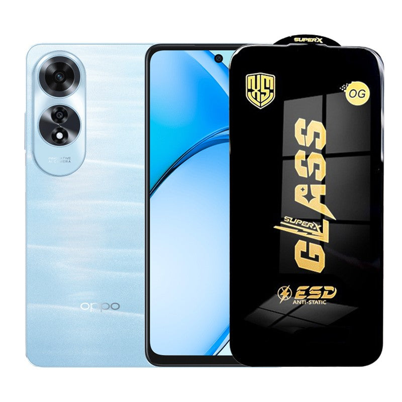 Folie de Protectie pentru Oppo A60, Flippy, Sticla Securizata ESD, Margini Negre, Rezistenta la Zgirieturi,
