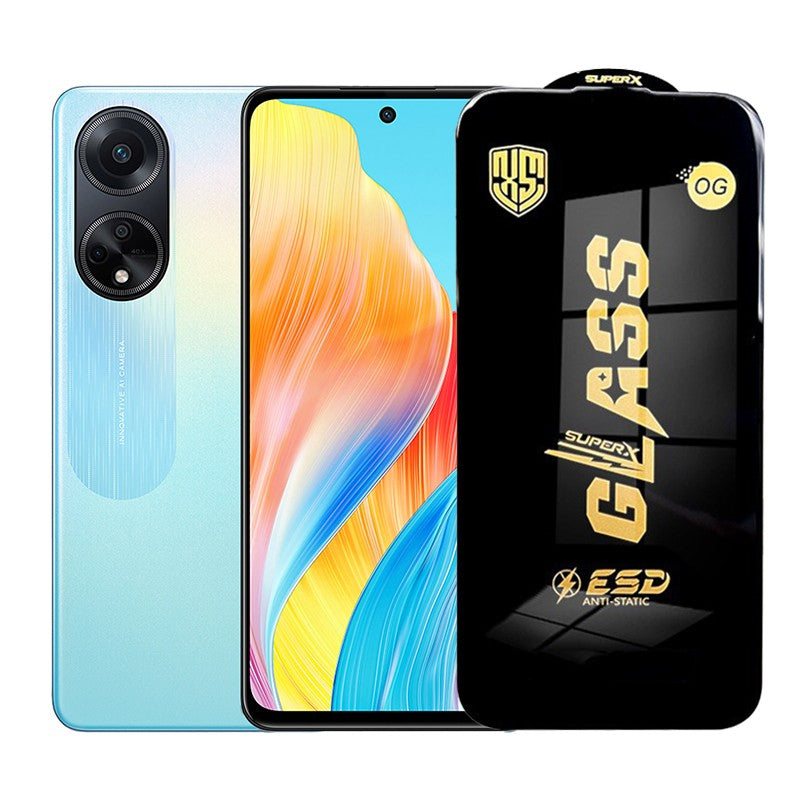 Folie de Protectie pentru Oppo A98, Flippy, Sticla Securizata ESD, Margini Negre, Rezistenta la Zgirieturi,