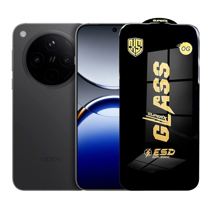 Folie de Protectie pentru Oppo Find X8, Flippy, Sticla Securizata ESD, Margini Negre, Rezistenta la Zgirieturi,