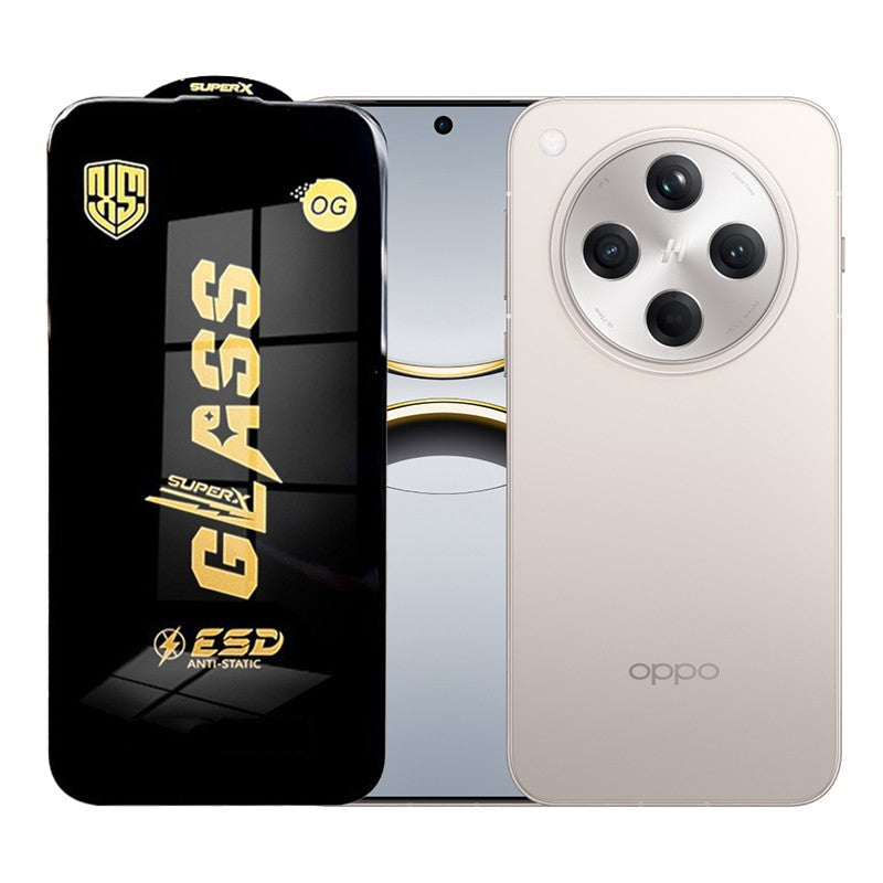 Folie de Protectie pentru Oppo Find X8s+, Flippy, Sticla Securizata ESD, Margini Negre, Rezistenta la Zgirieturi,