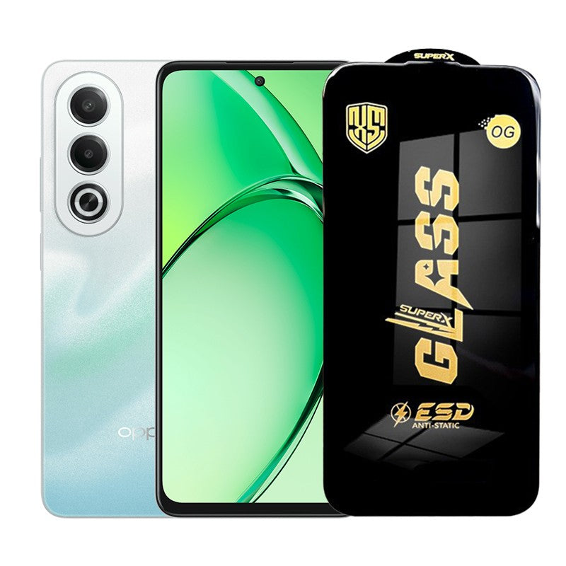 Folie de Protectie pentru Oppo K12x, Flippy, Sticla Securizata ESD, Margini Negre, Rezistenta la Zgirieturi,