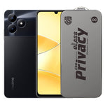 Folie de Protectie pentru Realme C51, Flippy, Sticla Securizata ESD Antistatica, Super-X Privacy OG, Margini Negre,