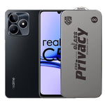 Folie de Protectie pentru Realme C53, Flippy, Sticla Securizata ESD Antistatica, Super-X Privacy OG, Margini Negre,