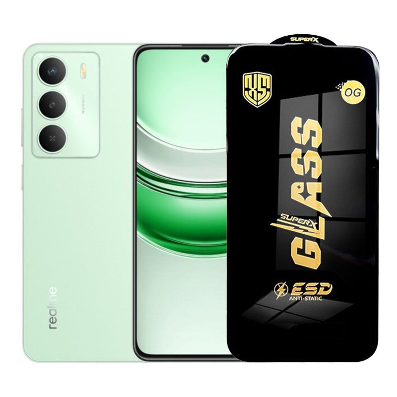Folie de Protectie pentru Realme C73, Flippy, Sticla Securizata ESD, Margini Negre, Rezistenta la Zgirieturi,
