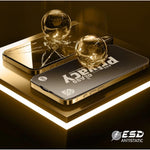 Folie de Protectie pentru Realme GT3, Flippy, Sticla Securizata ESD Antistatica, Super-X Privacy OG, Margini Negre,