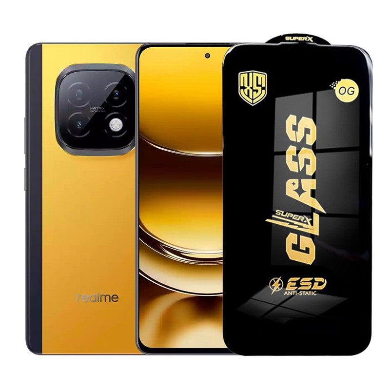 Folie de Protectie pentru Realme Narzo 70 Turbo, Flippy, Sticla Securizata ESD, Margini Negre, Rezistenta la