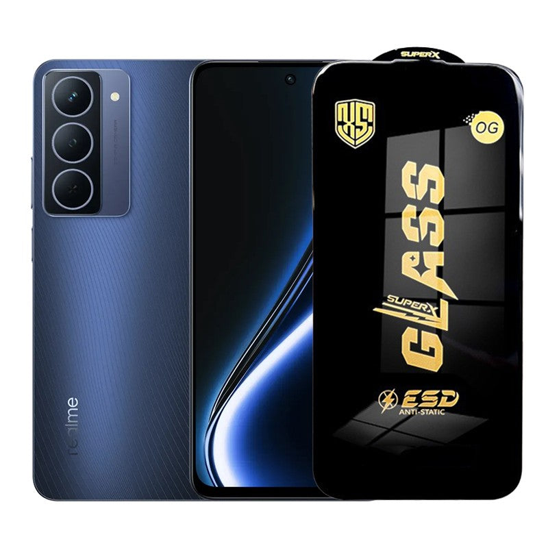 Folie de Protectie pentru Realme Narzo 80x, Flippy, Sticla Securizata ESD, Margini Negre, Rezistenta la Zgirieturi,