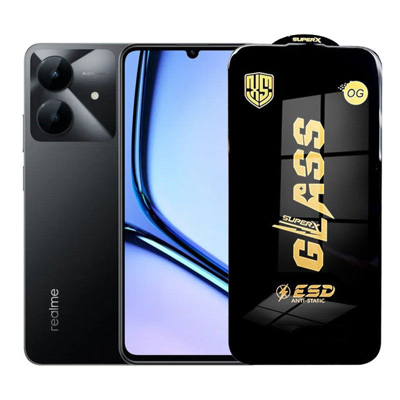 Folie de Protectie pentru Realme Note 60x, Flippy, Sticla Securizata ESD, Margini Negre, Rezistenta la Zgirieturi,