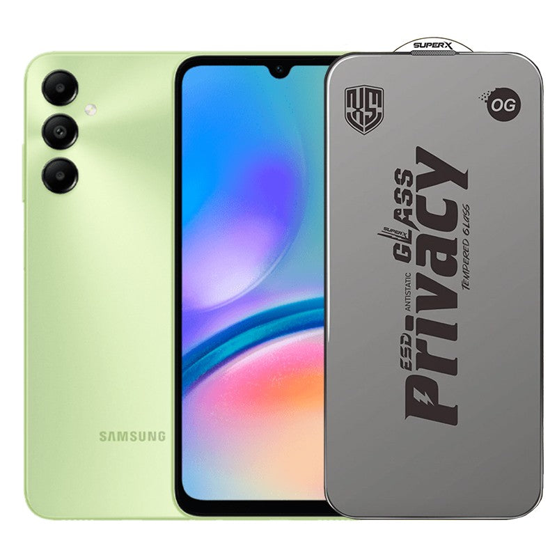 Folie de Protectie pentru Samsung Galaxy A05s, Flippy, Sticla Securizata ESD Antistatica, Super-X Privacy OG, Margini